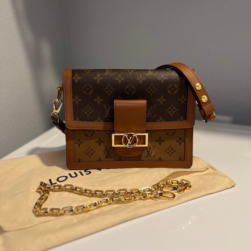 LOUIS VUITTON Reverse Monogram Dauphine MM